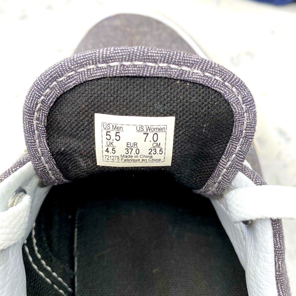 RARE VANS CLASSIC GRAY HEATHER EUC Unisex Shoes Men 5.5 vans off the wall - Picture 9 of 9